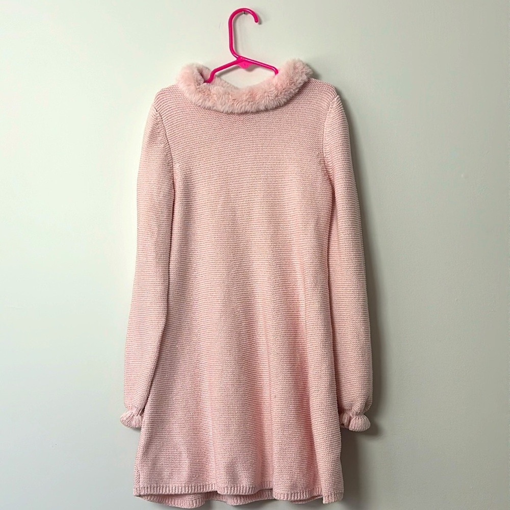 Tahari Pale Pink Sweater Dress